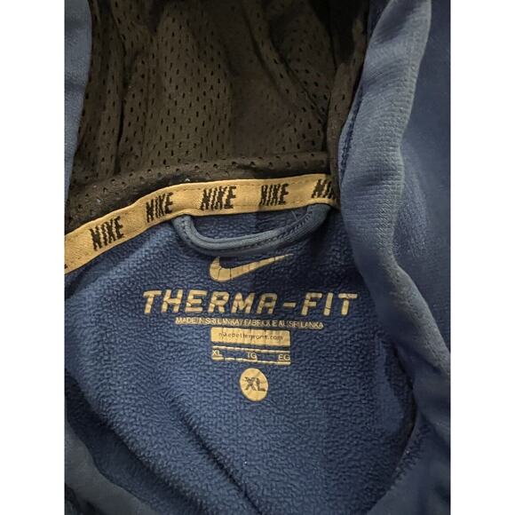 Nike Mens Blue Therma Fit Big Swoosh Pullover Pocket Hoodie Size XL 480085-463 - Picture 6 of 10